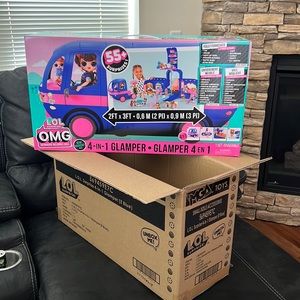 LOL Surprise 4-in-1 Glamper Fashion Camper w/ 55+ Surprises Blue. New in Box!